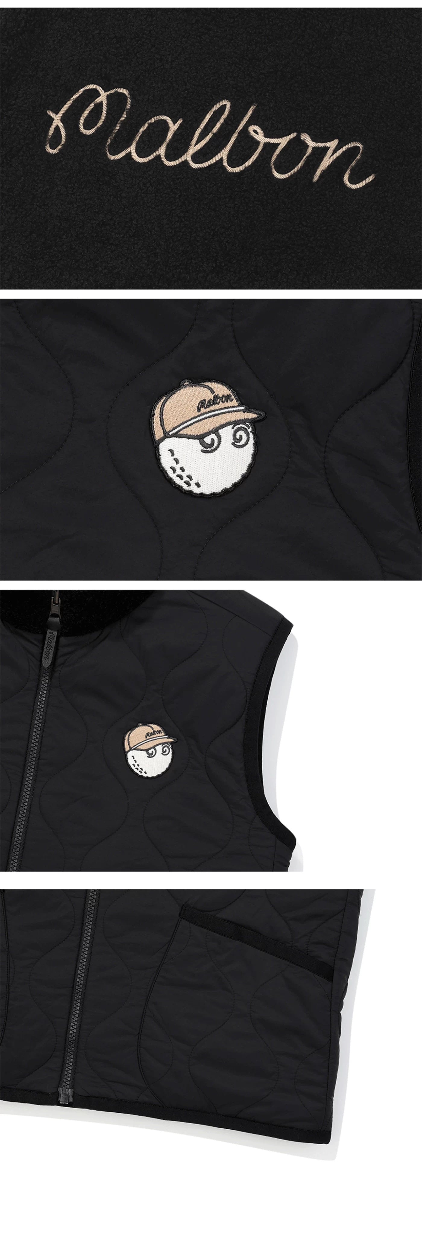 캐시다운패딩조끼 (Cashmere down padded vest)