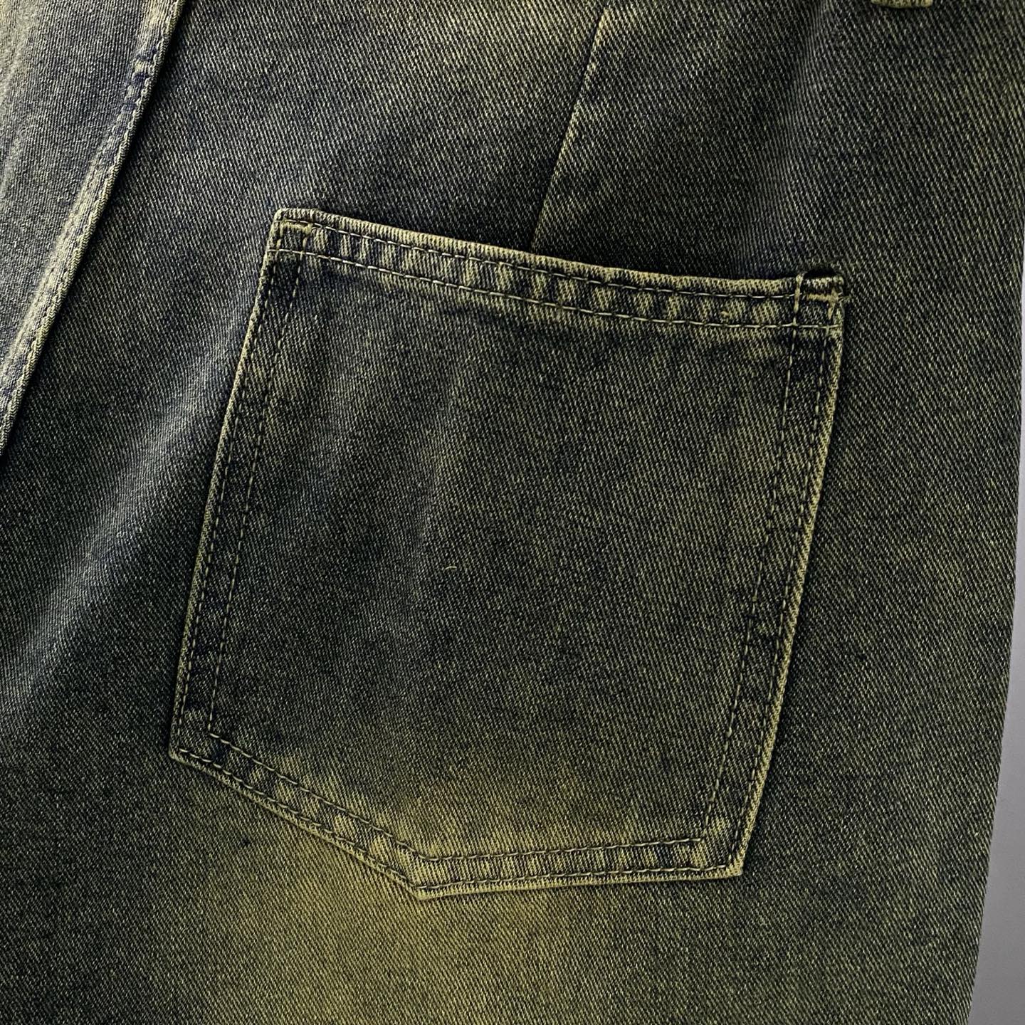 워싱 태슬 청반바지 (Washed tassel denim shorts)