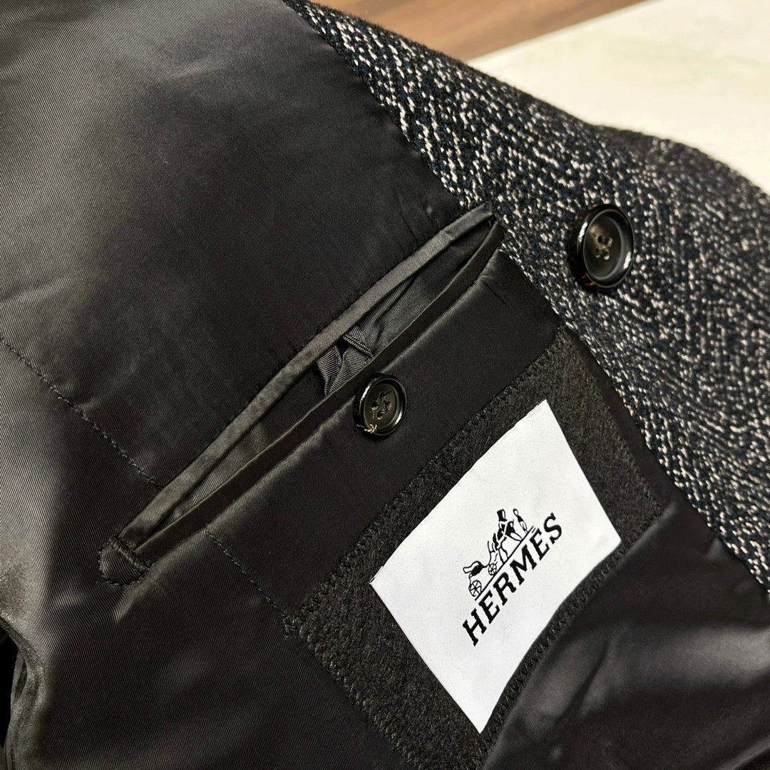 더블 브레스티드 캐시미어코트 