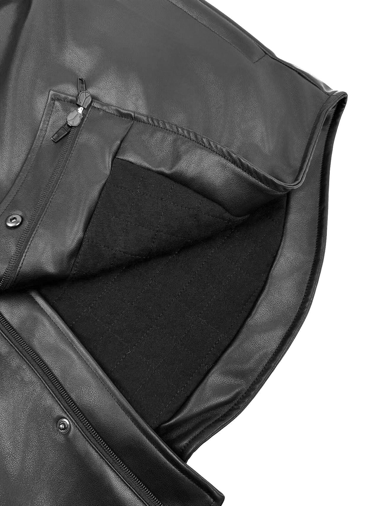 프렌치 가죽후드자켓 (French leather hooded jacket)