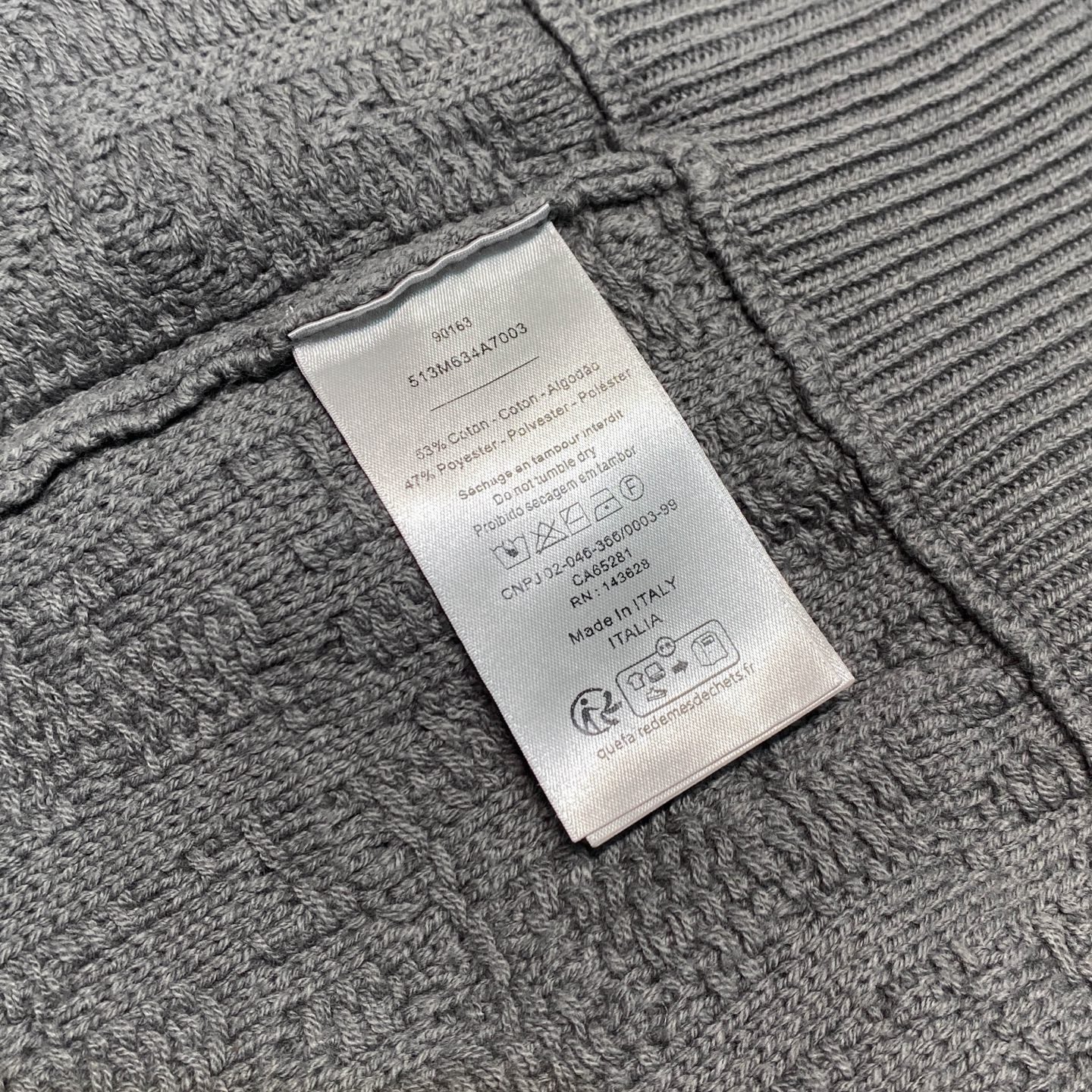 블렌드 니트맨투맨 (Blended knit man-to-man)