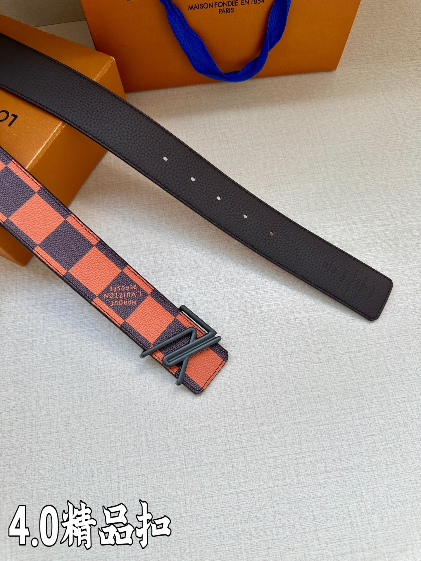 다미에 벨트 (damier belt)