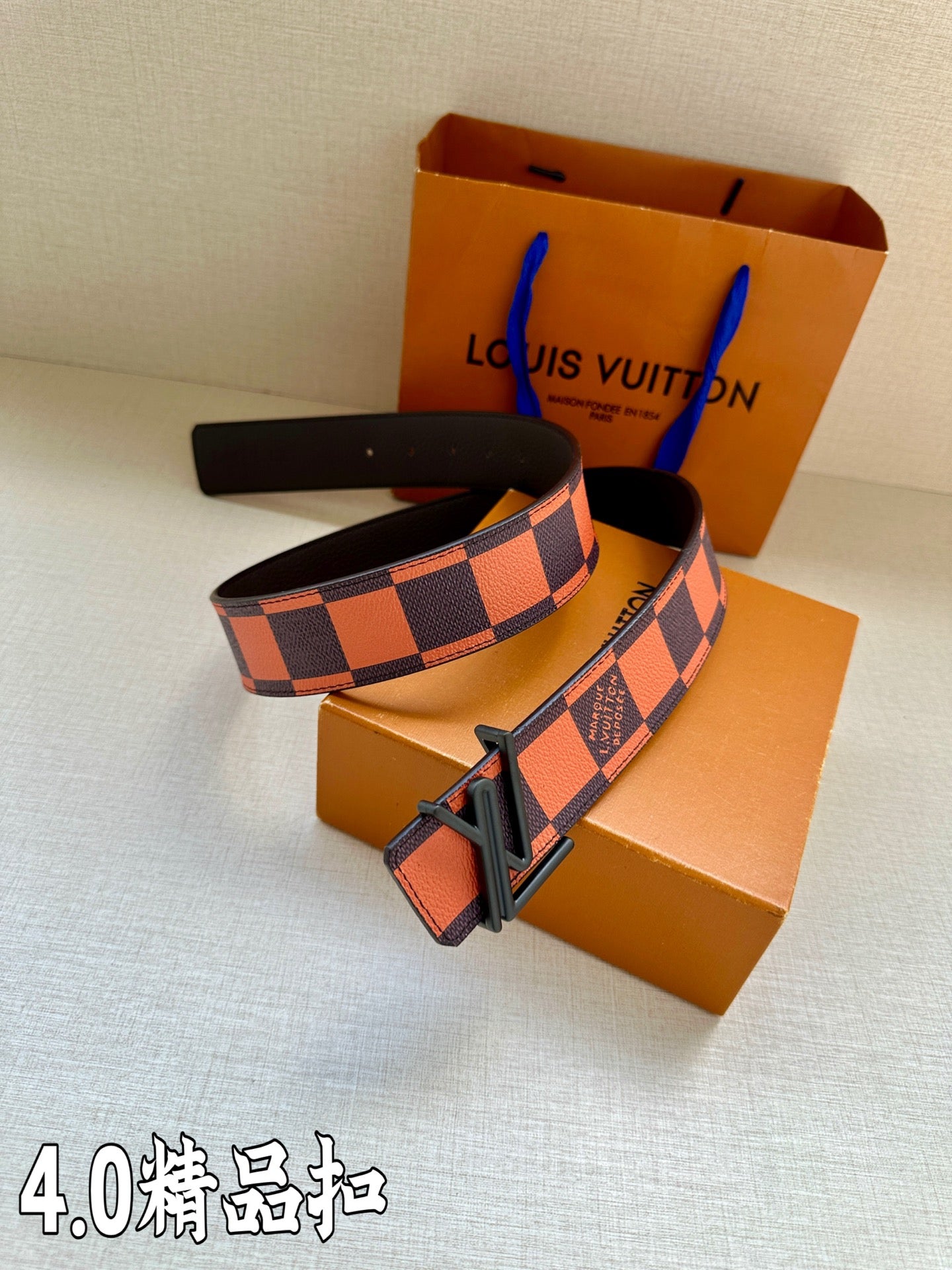 다미에 벨트 (damier belt)