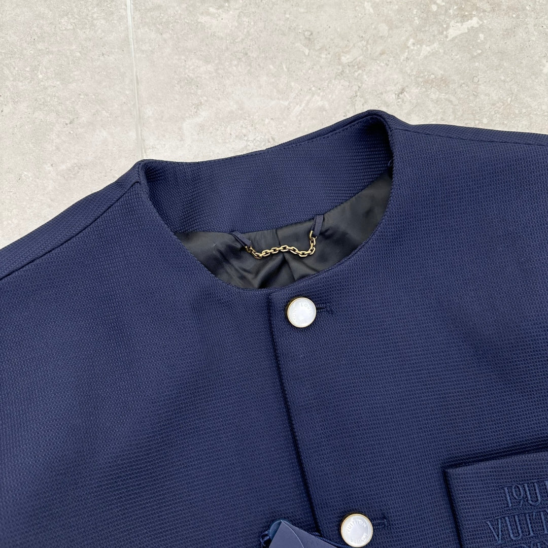 라운드넥 자켓 (round neck jacket)