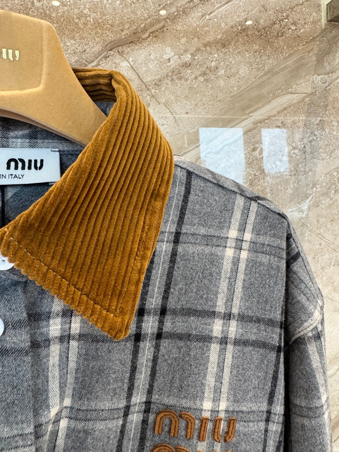플란넬 체크 셔츠 드레스 (Flannel check shirt dress)