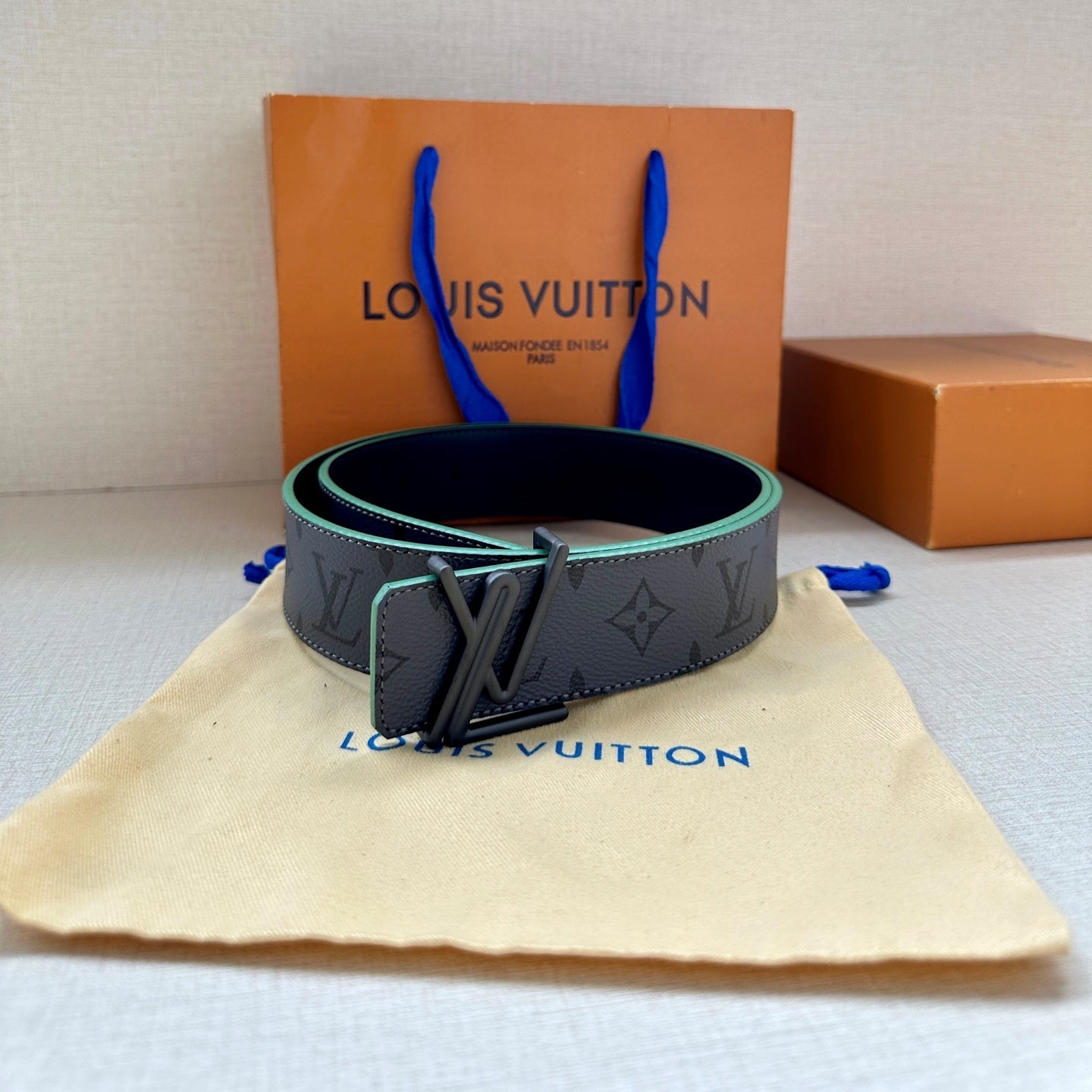 다미에 벨트 (damier belt)