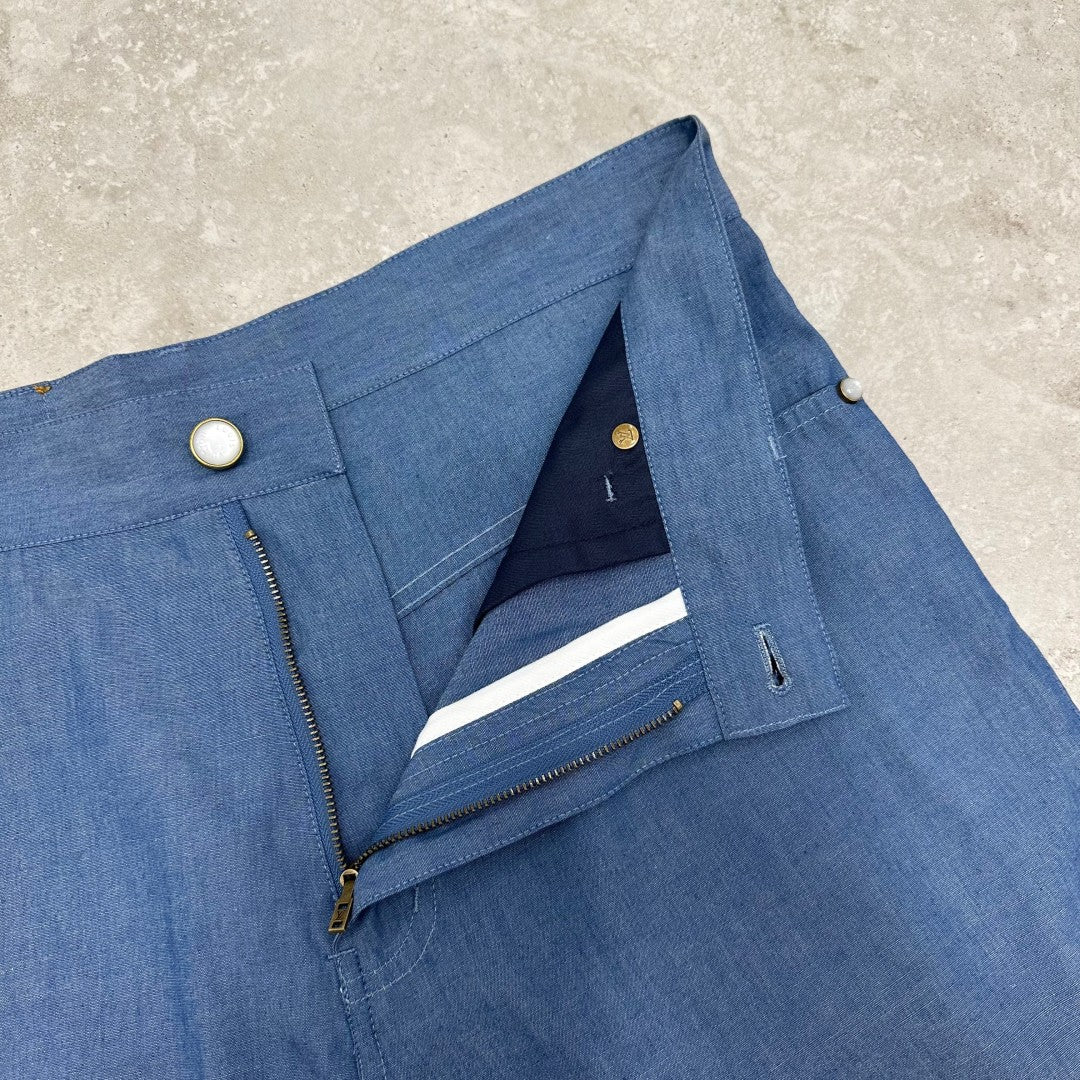 범선자수 반바지 (Sailboat embroidery shorts)