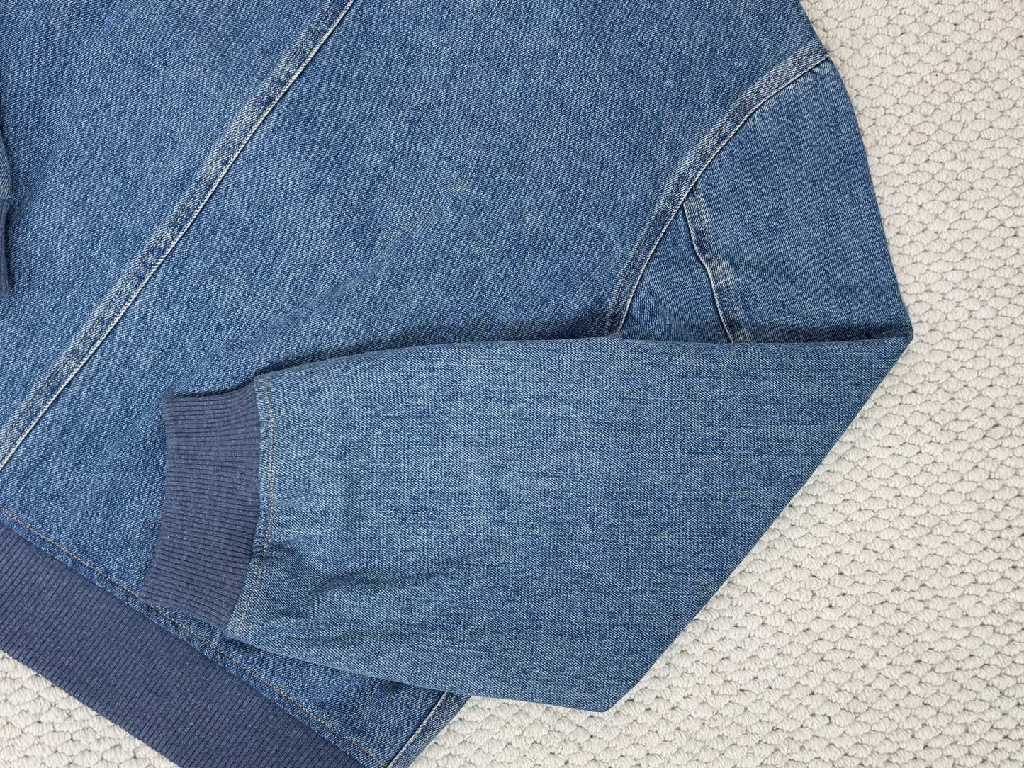 로고 라펠 데님 자켓 (Logo lapel denim jacket)