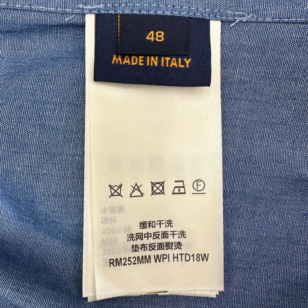 범선자수 반팔셔츠 (Sailing ship embroidery short sleeve shirt)