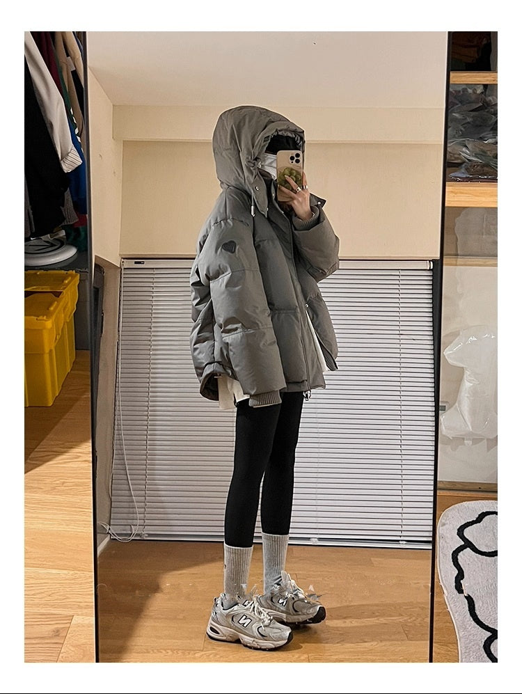 하트패치패딩(남여공용)