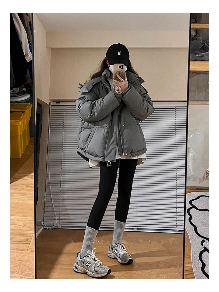 하트패치패딩(남여공용)