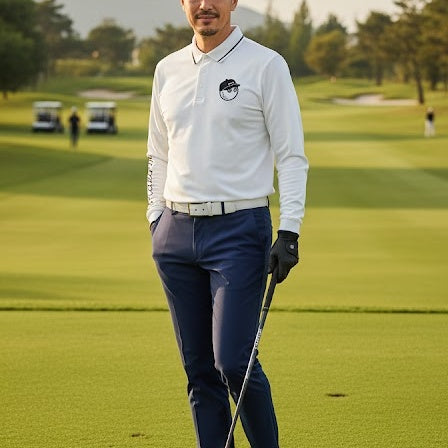 라펠긴팔티 (Lapel long-sleeved T-shirt)