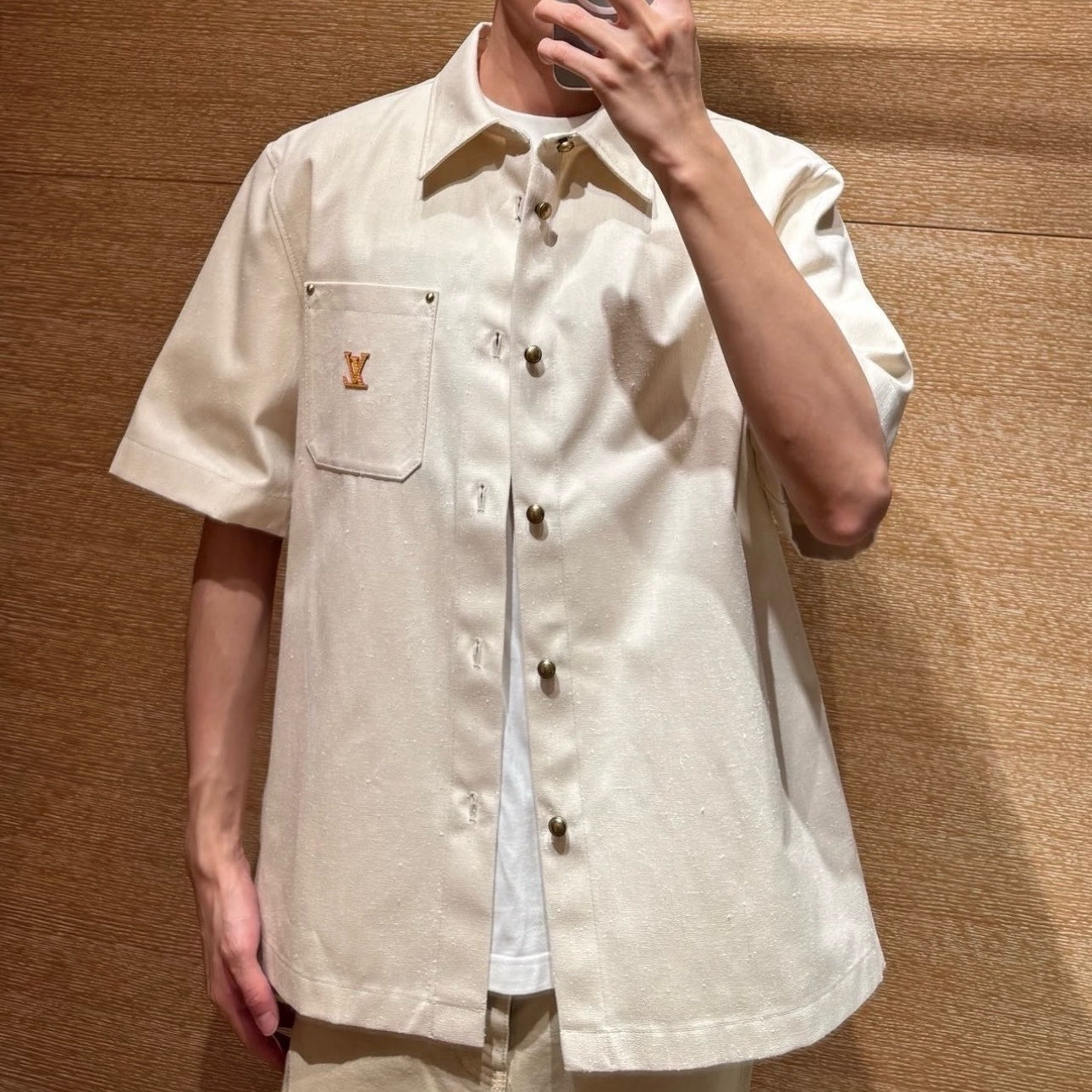 린넨 반팔 셔츠 (Linen Short Sleeve Shirt)