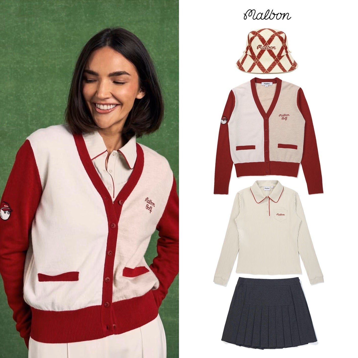 니트스커트셋업 (Knit skirt set)