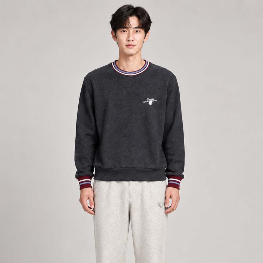 컬러블록 스웨트셔츠 (Color-block sweatshirt)