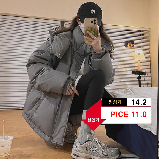 하트패치패딩(남여공용)