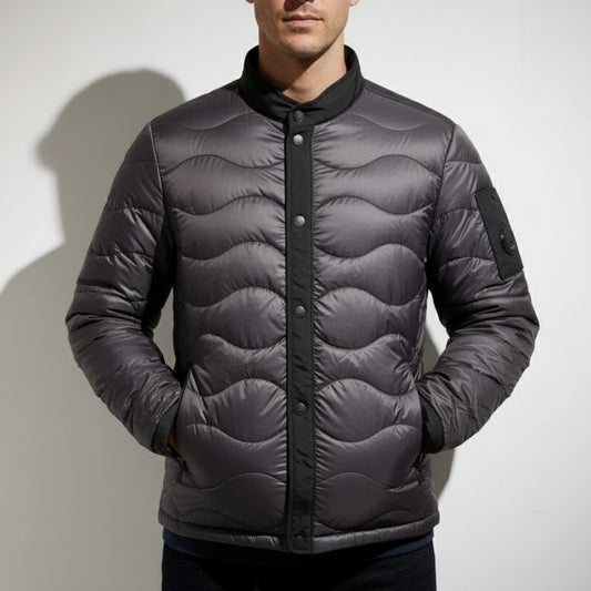 컬러블록 경량 다운 재킷 (Colorblock lightweight down jacket)