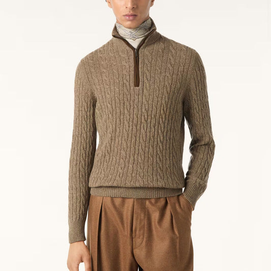 봄버 케이블 니트티 (Bomber Cable Knit Tee)