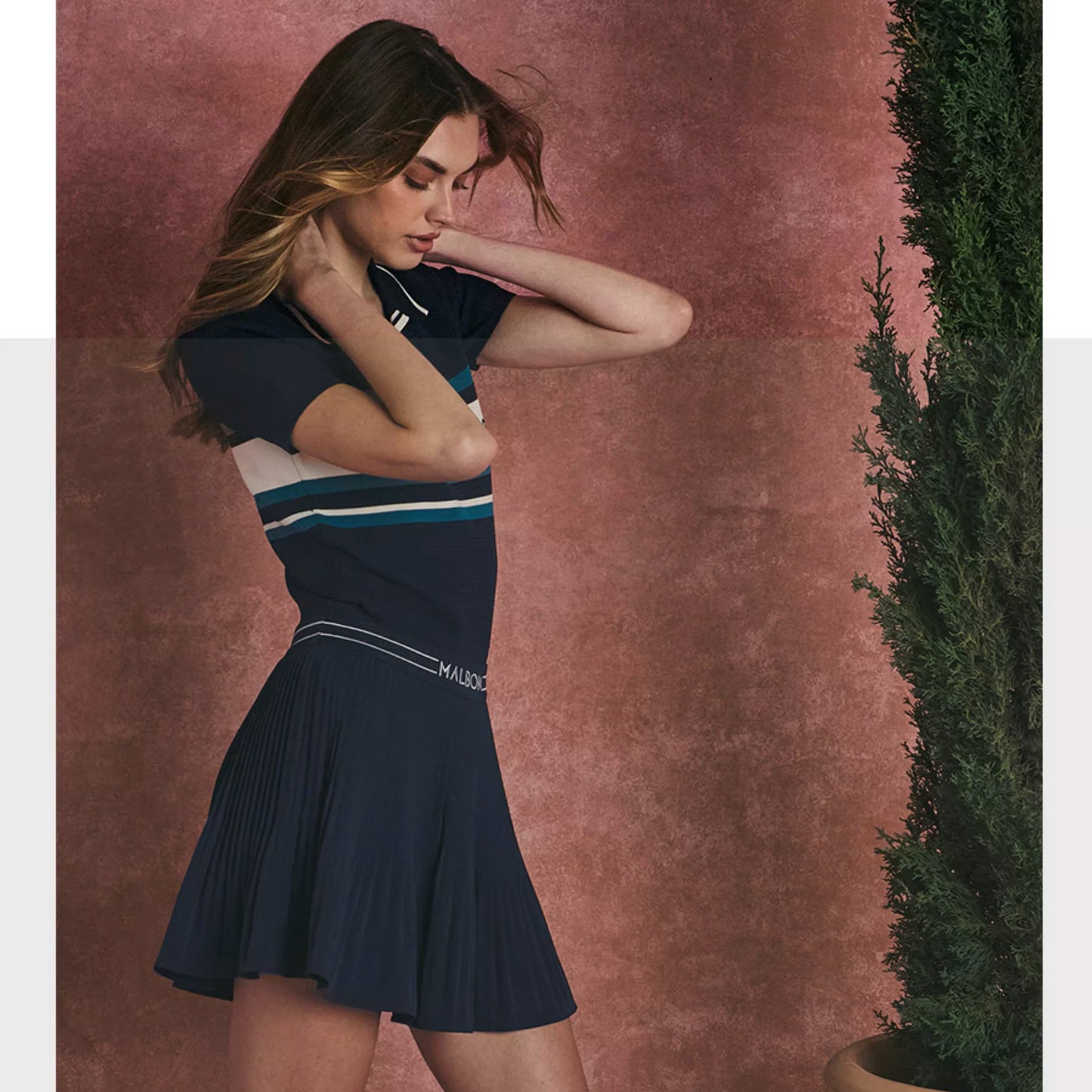 라이트니트플리츠스커트 (Light knit pleated skirt)