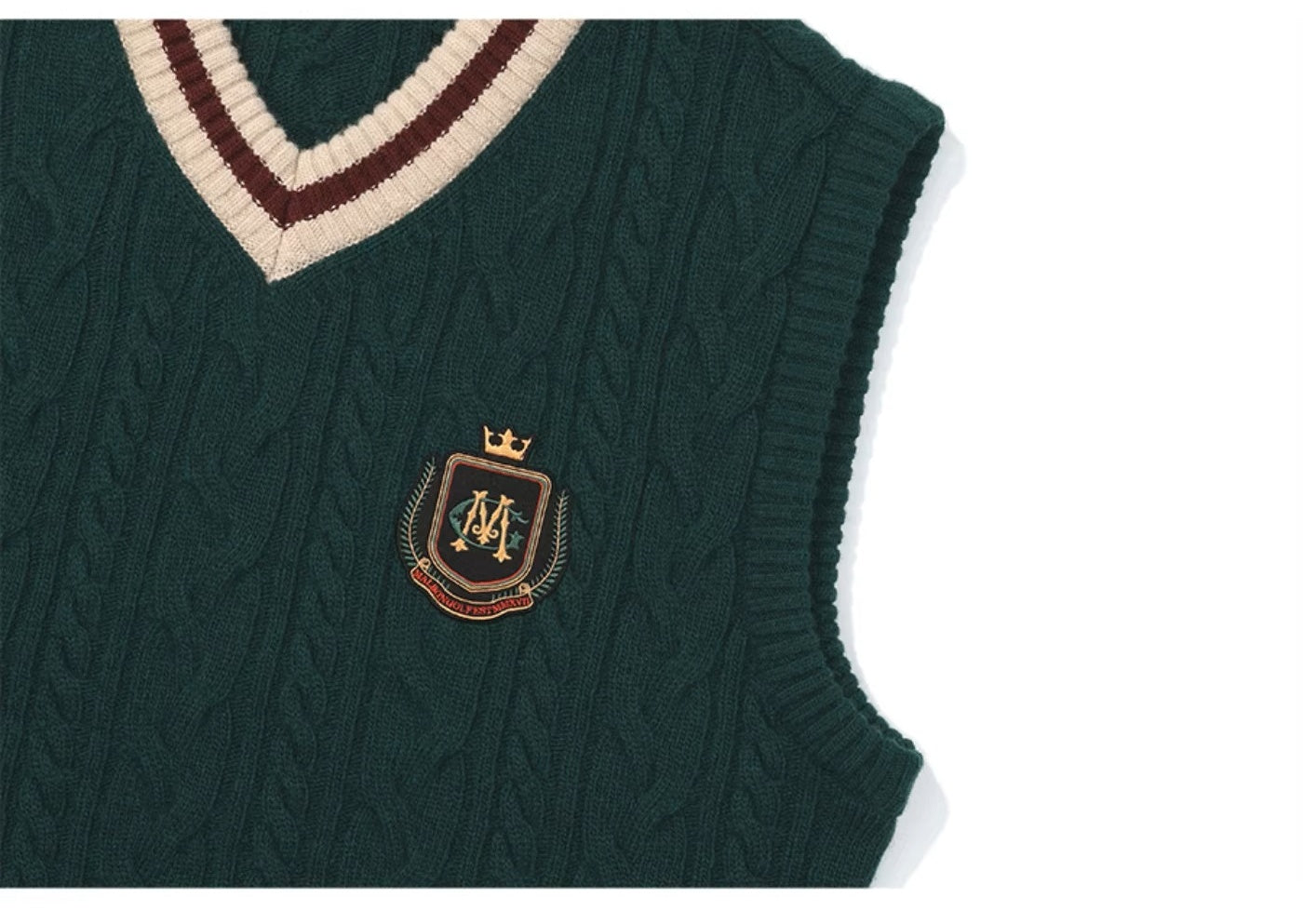 v넥조끼셋업 (V-neck vest set)