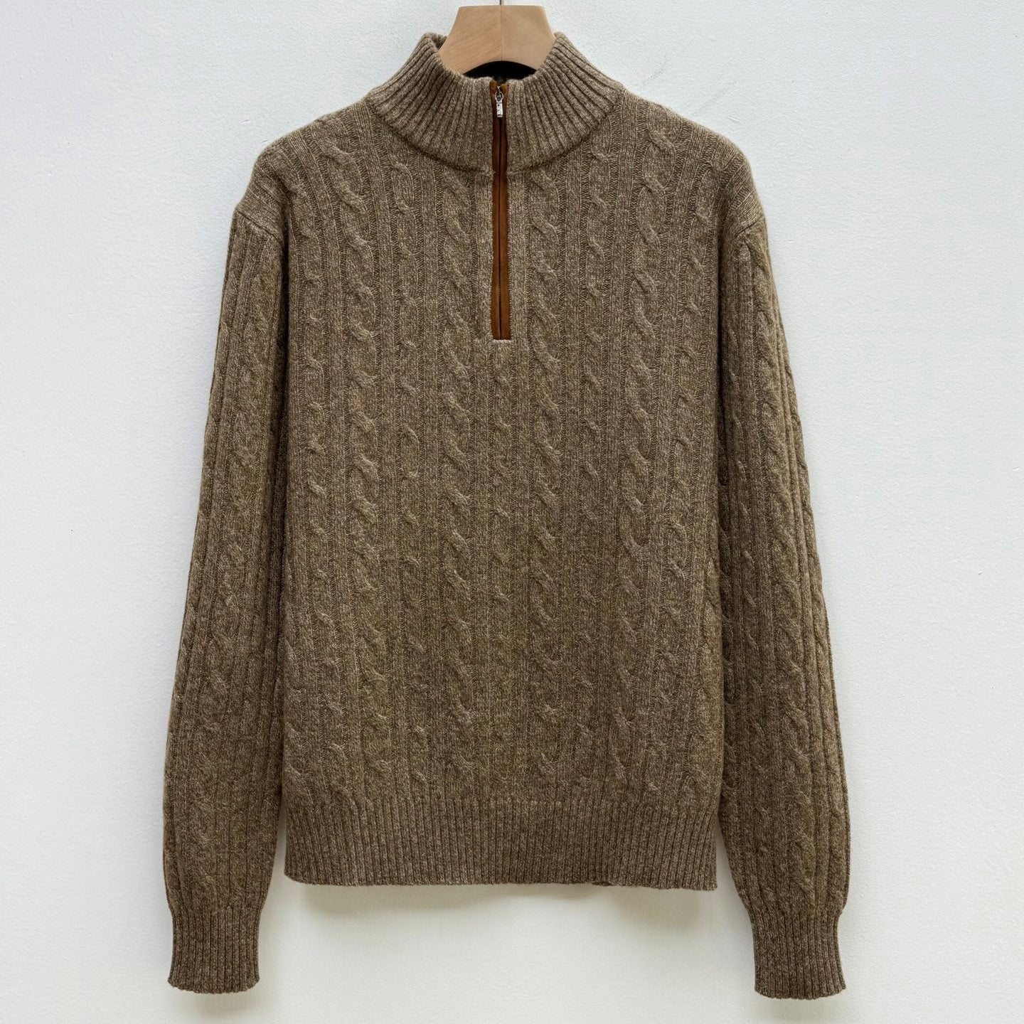 봄버 케이블 니트티 (Bomber Cable Knit Tee)