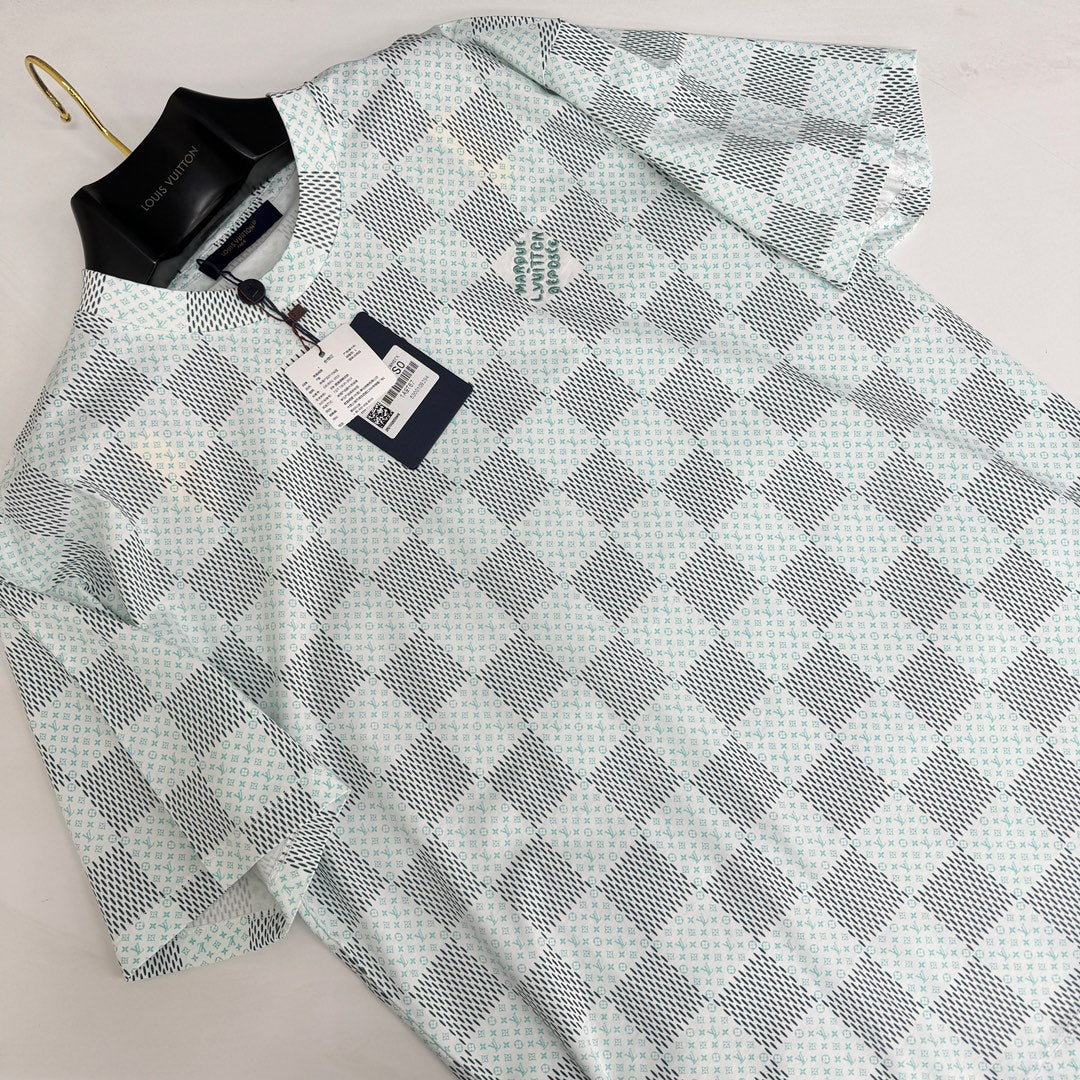 J499897 체커보드 티셔츠