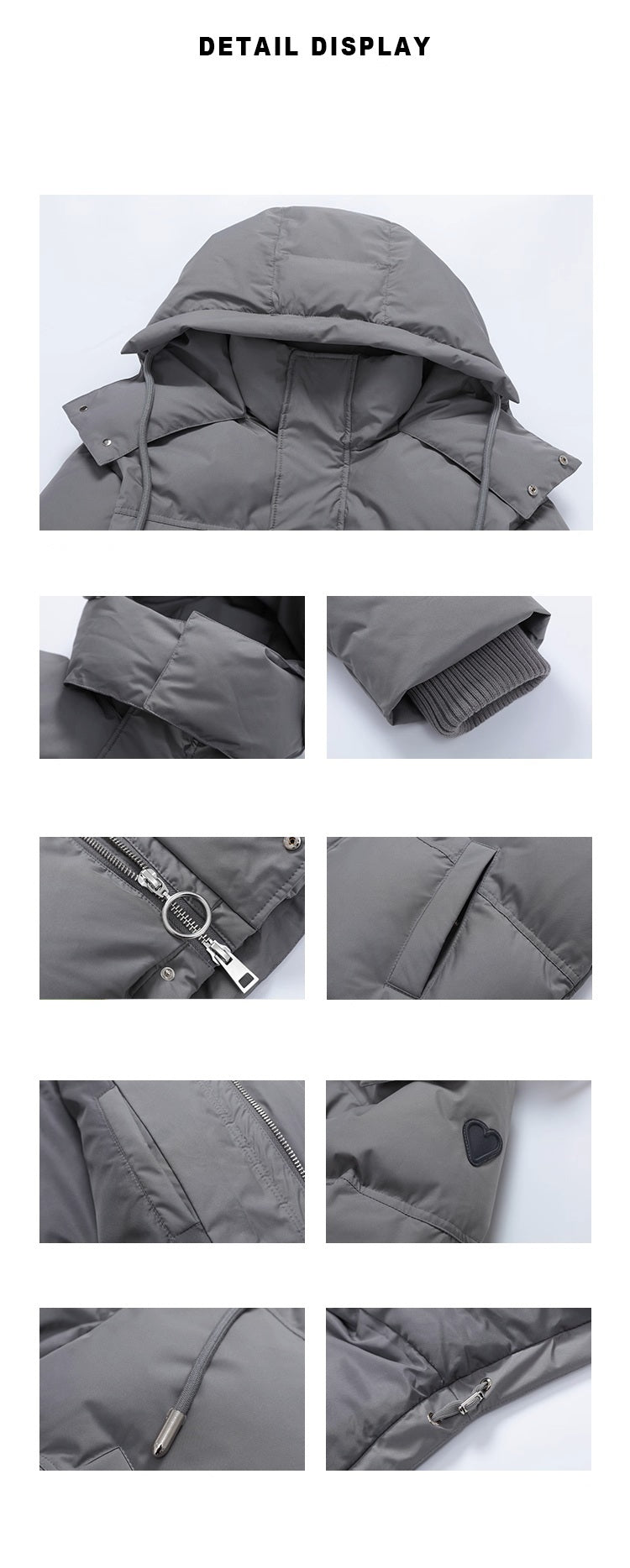 하트패치패딩(남여공용)