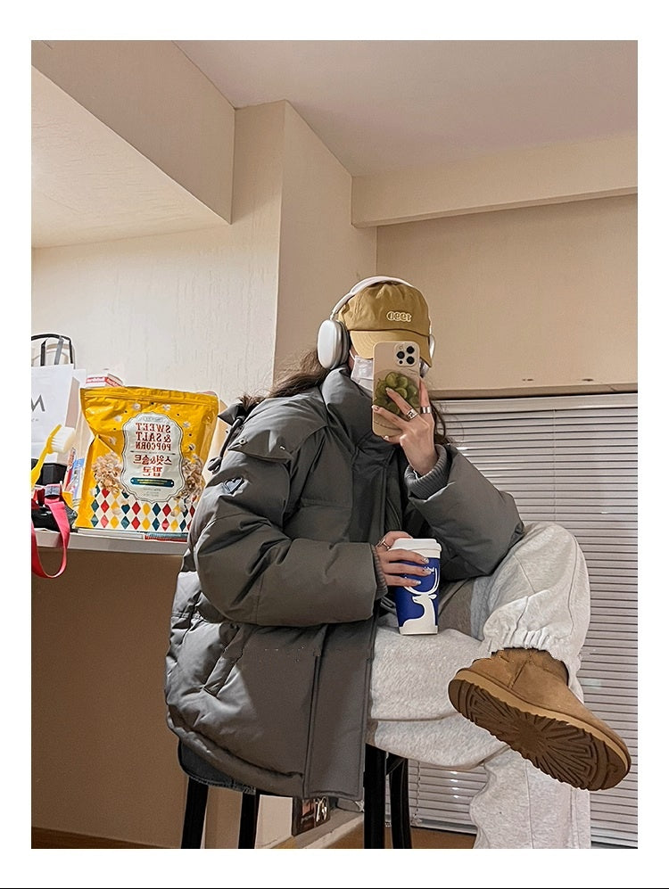 하트패치패딩(남여공용)