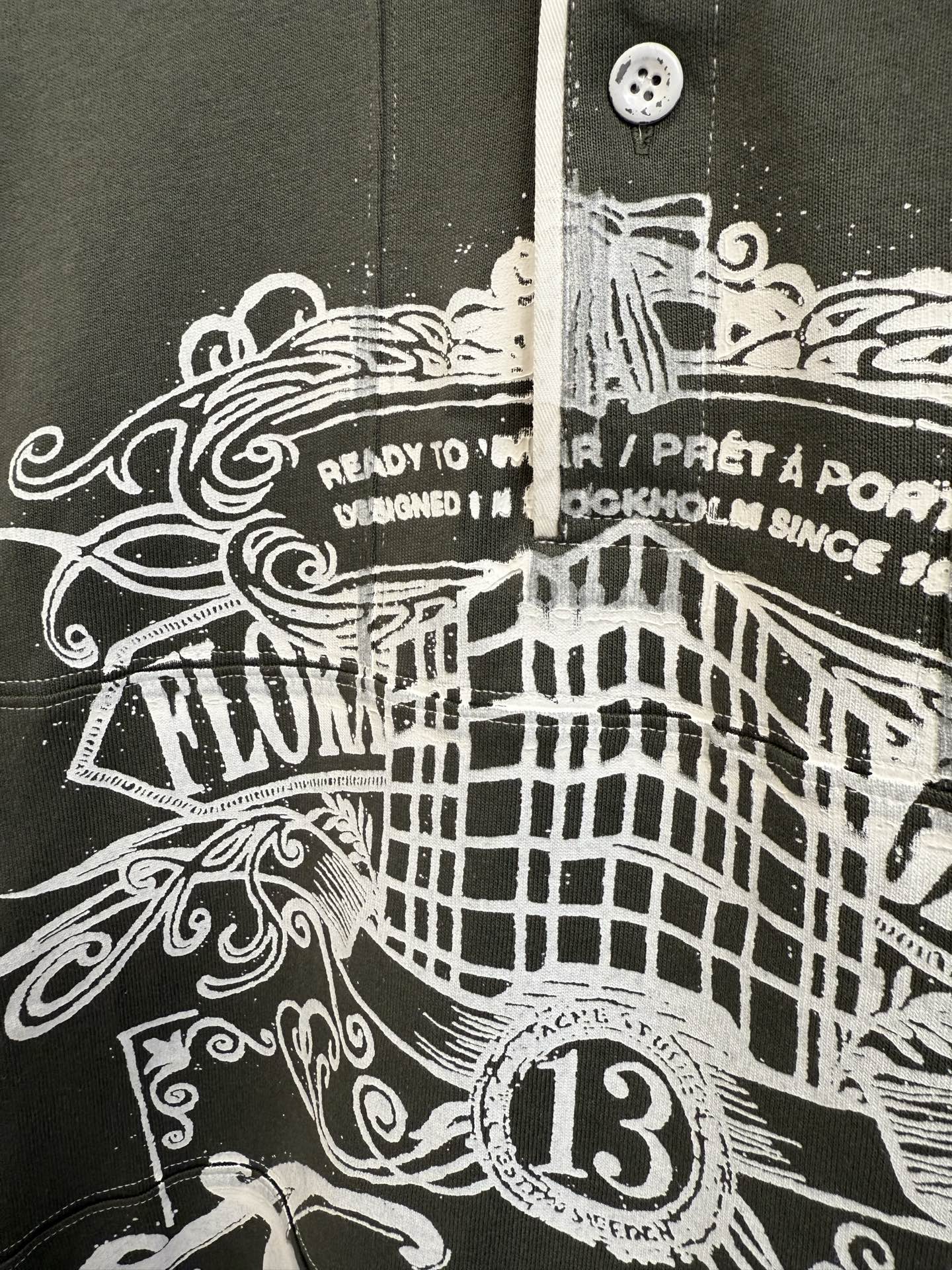 루즈 폴로탑 티셔츠 (Loose polo top T-shirt)