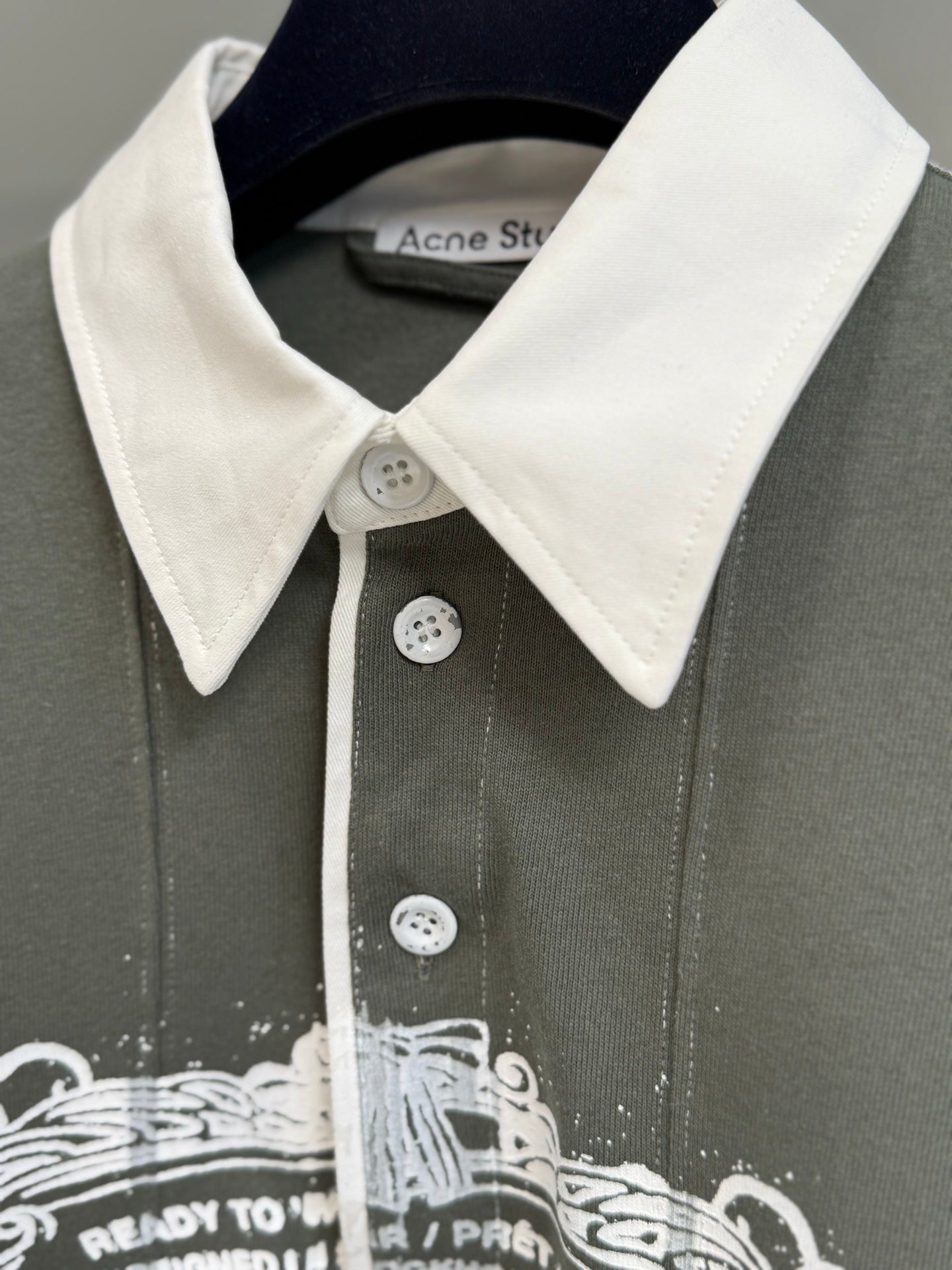 루즈 폴로탑 티셔츠 (Loose polo top T-shirt)