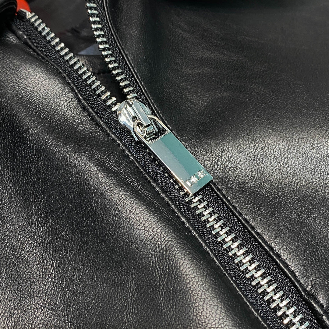 까나쥬 퀄팅 가죽자켓 (Cannage quilted leather jacket)