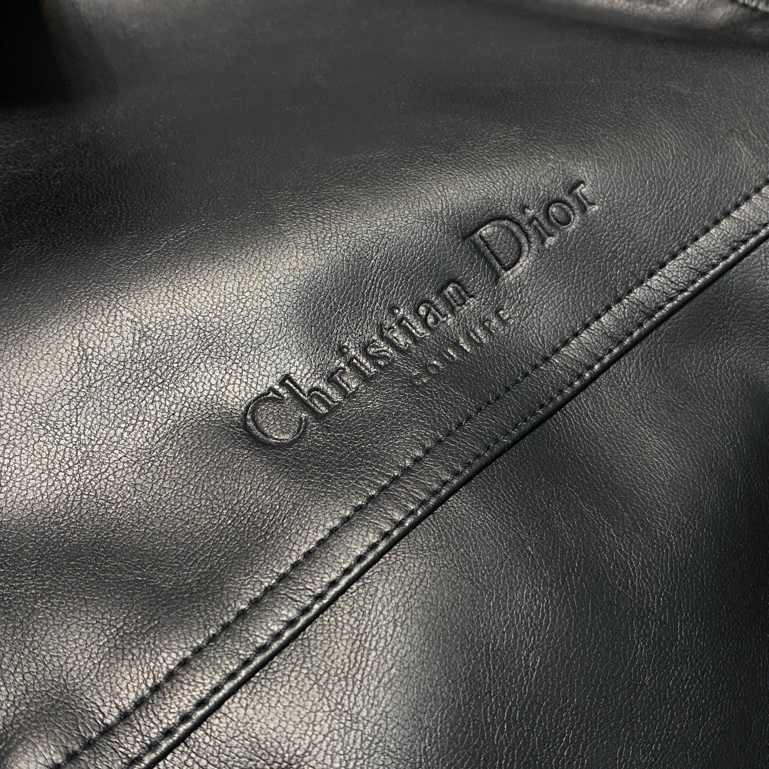까나쥬 퀄팅 가죽자켓 (Cannage quilted leather jacket)