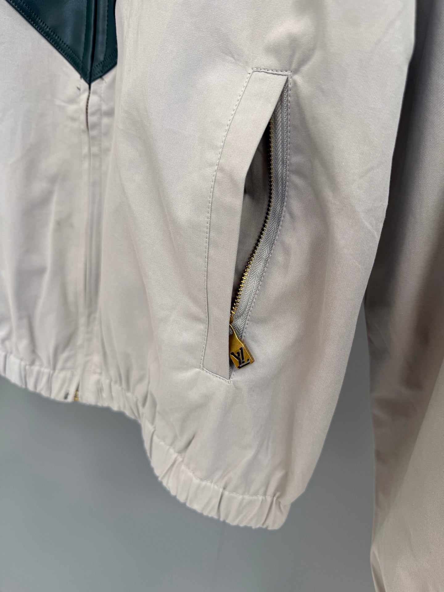 프레피 가죽점퍼 (preppy leather jacket)