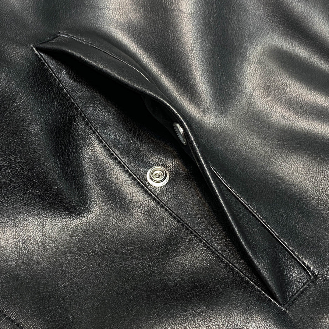 까나쥬 퀄팅 가죽자켓 (Cannage quilted leather jacket)