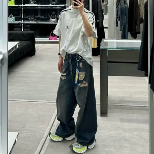 와이드 레그 청바지 (wide leg jeans)