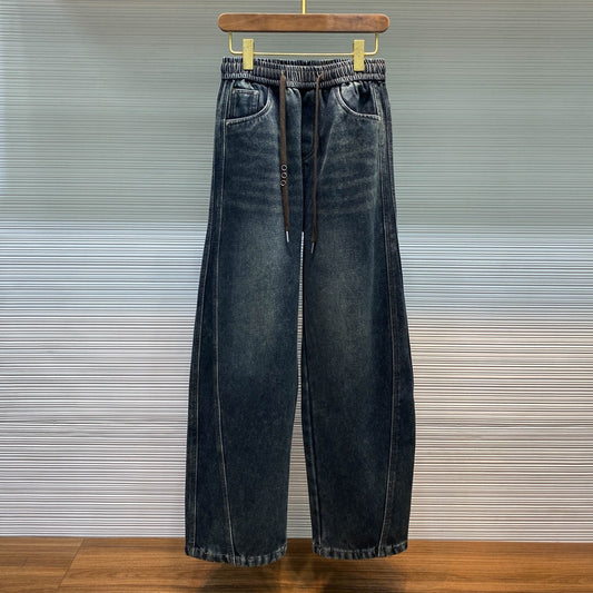 드로스트링 밴딩청바지 (Drawstring banding jeans)