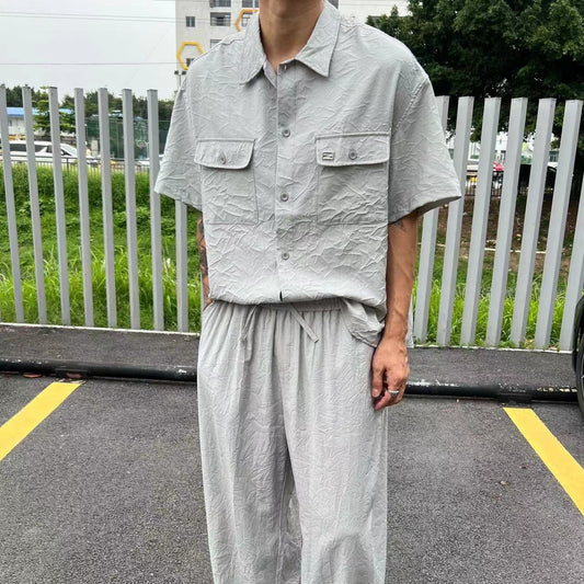 루즈 텍스트 셔츠 (loose text shirt)