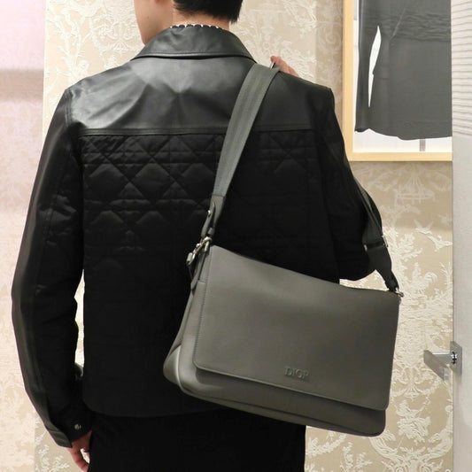 까나쥬 퀄팅 가죽자켓 (Cannage quilted leather jacket)