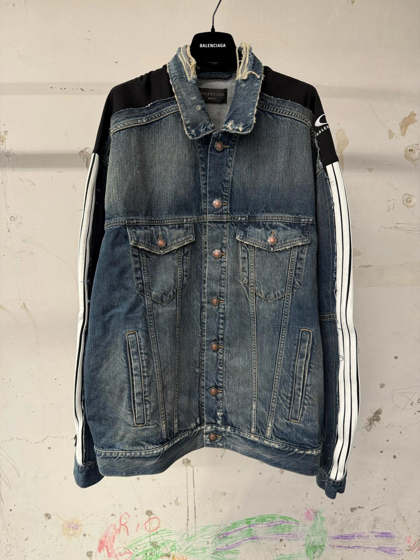 컷업 청자켓 (cut-up denim jacket)