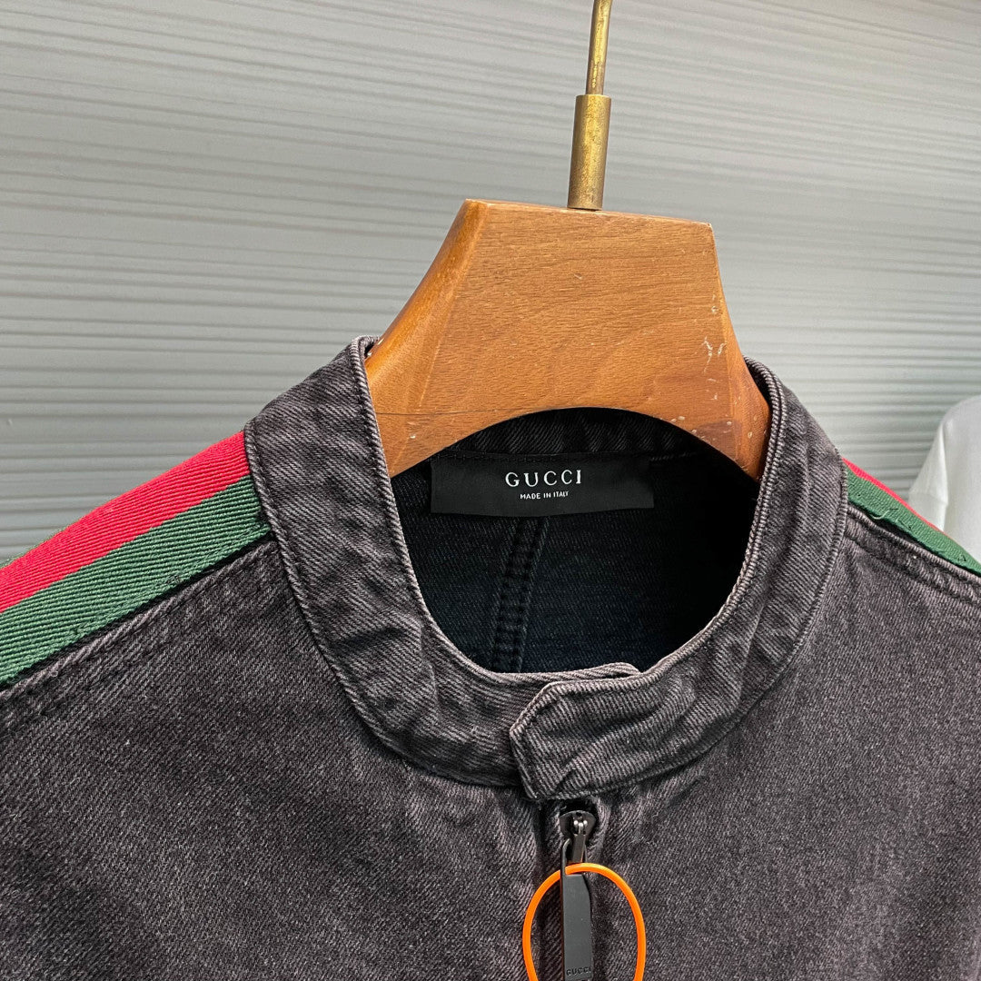 올드머니 청자켓 (Old money-style denim jacket)