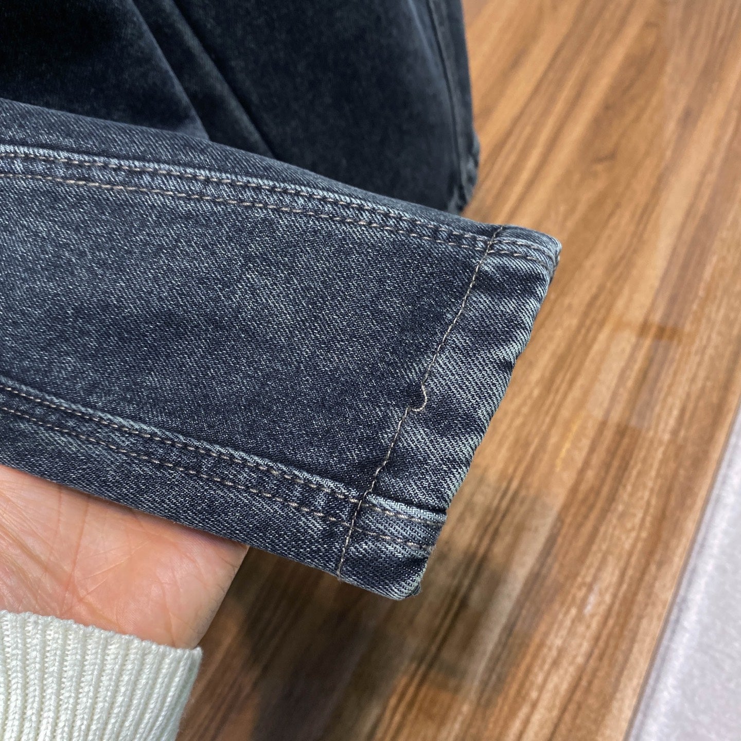 드로스트링 밴딩청바지 (Drawstring banding jeans)