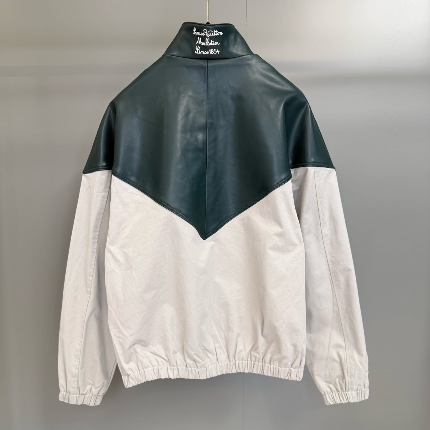 프레피 가죽점퍼 (preppy leather jacket)