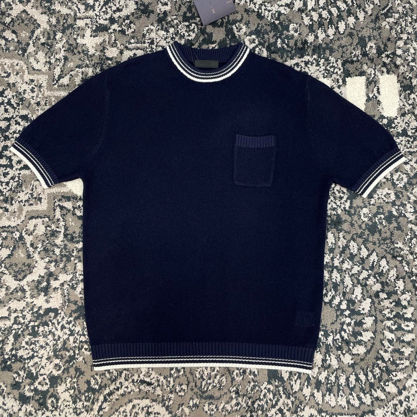 배색 립 티셔츠 (Rib T-Shirt)