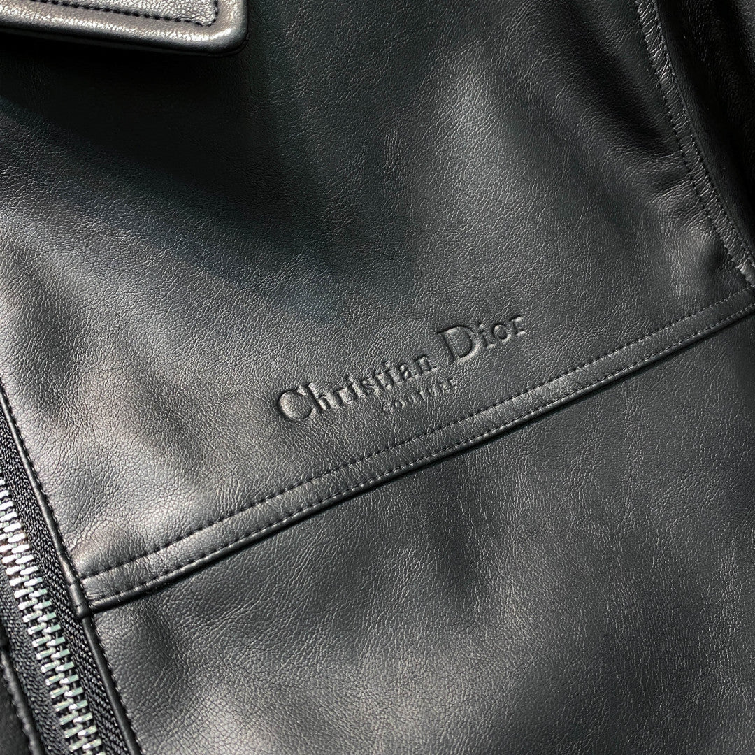 까나쥬 퀄팅 가죽자켓 (Cannage quilted leather jacket)