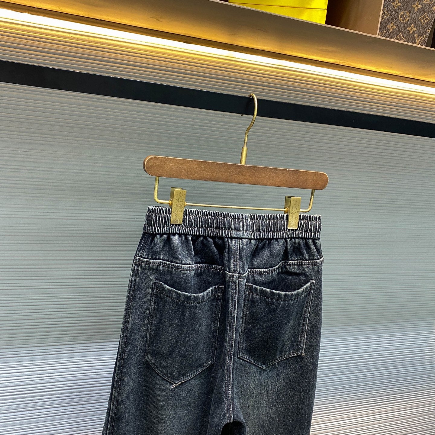 드로스트링 밴딩청바지 (Drawstring banding jeans)