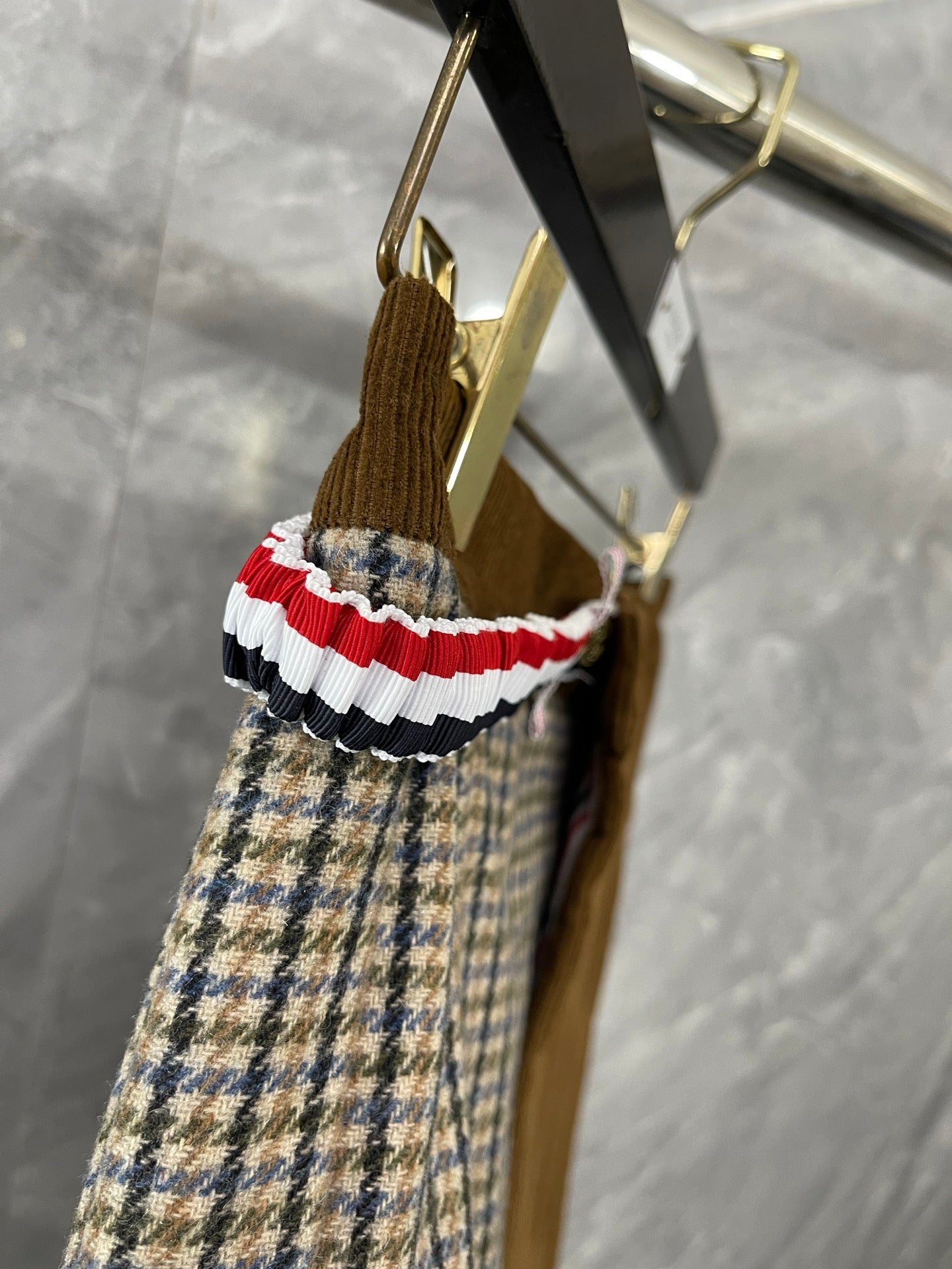 하운드투스 스커트 (houndstooth skirt)