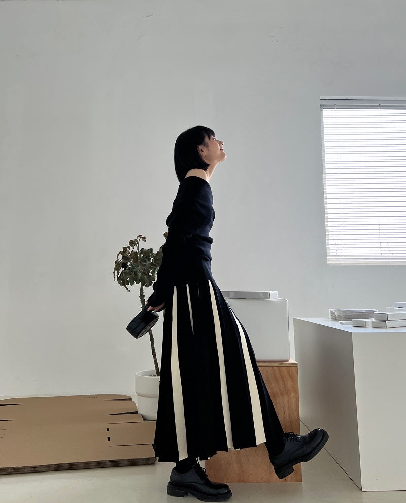 컬러블록 스커트 (PICE 6.2)