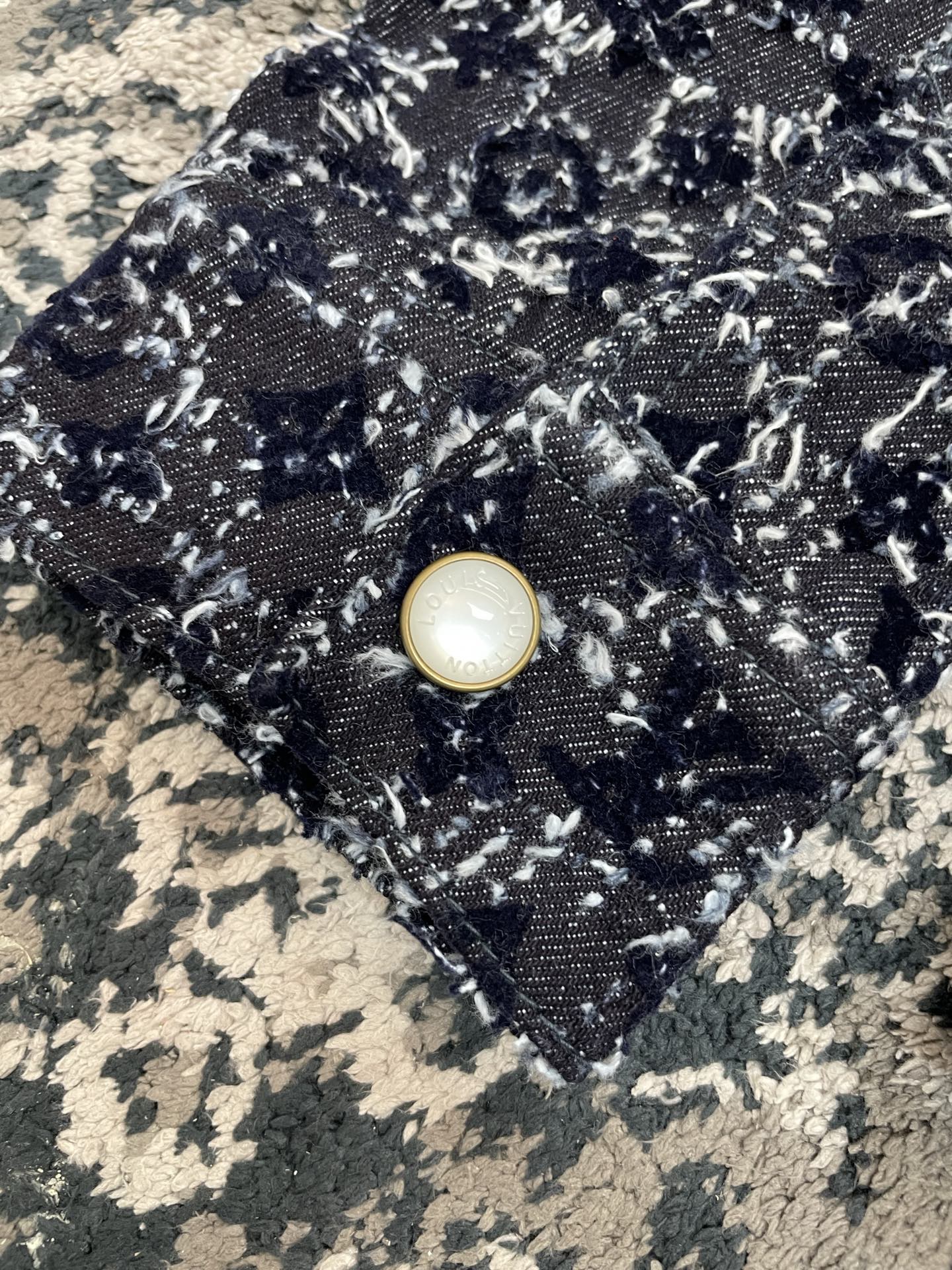 크로셰 데님 재킷, 청바지 (Crochet denim jacket, jeans)