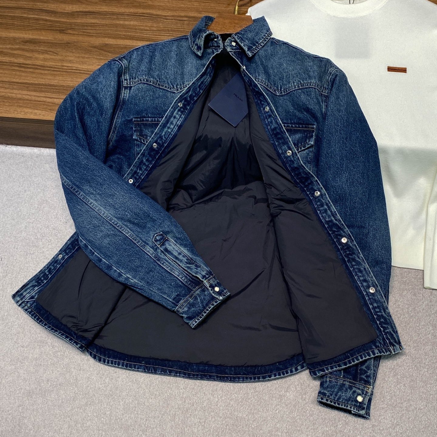데님 퀄팅자켓 (Denim quilted jacket)
