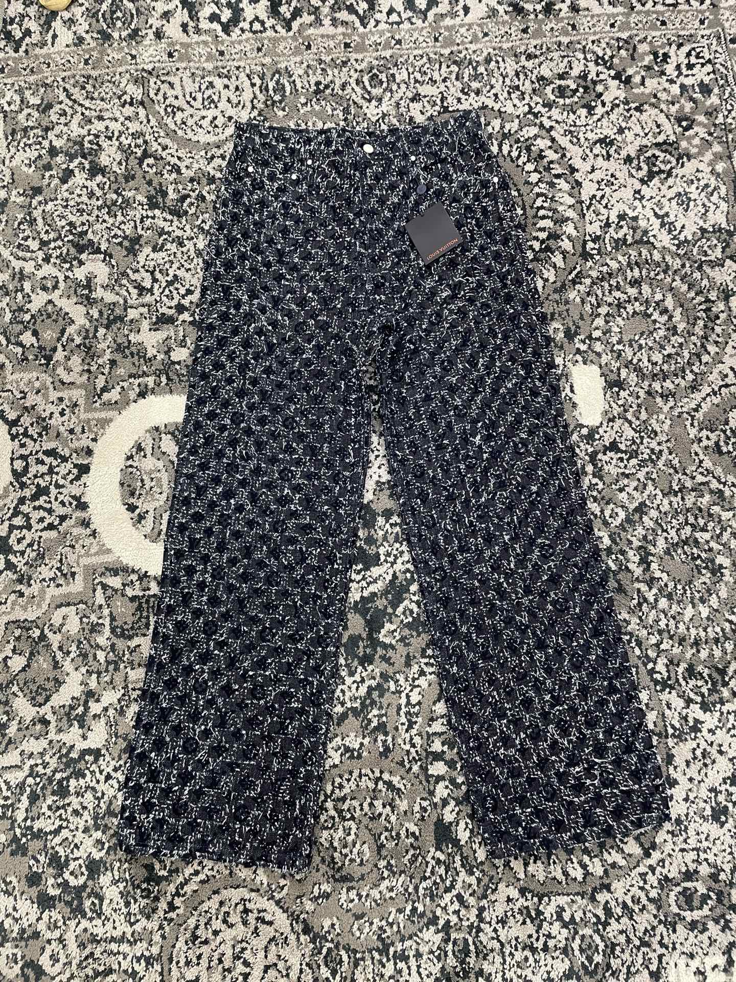 크로셰 데님 재킷, 청바지 (Crochet denim jacket, jeans)